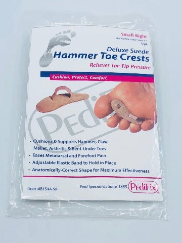 PediFix 8154A-SR Toe Crest Pad Small Without Closure Right Foot ~ Pack of 3